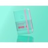 Cuaderno con gomilla antartik notes tapa dura a7 hojas lisas rosa y turquesa 80 hojas 80 gr fsc