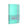 Cuaderno con gomilla antartik notes tapa dura a6 hojas cuadricula rosa y turquesa 100 hojas 80 gr fsc