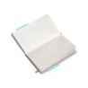 Cuaderno con gomilla antartik notes tapa dura a6 hojas cuadricula rosa y turquesa 100 hojas 80 gr fsc