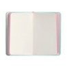 Cuaderno con gomilla antartik notes tapa dura a6 hojas rayas rosa y turquesa 100 hojas 80 gr fsc