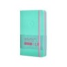 Cuaderno con gomilla antartik notes tapa dura a6 hojas lisas rosa y turquesa 100 hojas 80 gr fsc