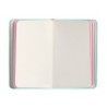 Cuaderno con gomilla antartik notes tapa dura a6 hojas lisas rosa y turquesa 100 hojas 80 gr fsc