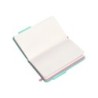 Cuaderno con gomilla antartik notes tapa dura a6 hojas lisas rosa y turquesa 100 hojas 80 gr fsc