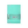 Cuaderno con gomilla antartik notes tapa dura a5 hojas cuadricula rosa y turquesa 100 hojas 80 gr fsc