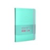 Cuaderno con gomilla antartik notes tapa dura a5 hojas cuadricula rosa y turquesa 100 hojas 80 gr fsc