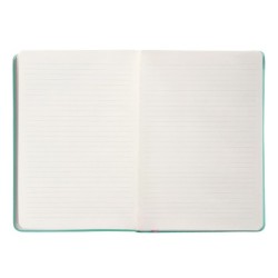 Cuaderno con gomilla antartik notes tapa dura a5 hojas cuadricula rosa y turquesa 100 hojas 80 gr fsc