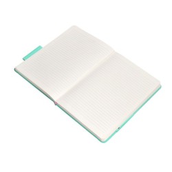 Cuaderno con gomilla antartik notes tapa dura a5 hojas rayas rosa y turquesa 100 hojas 80 gr fsc