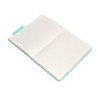 Cuaderno con gomilla antartik notes tapa dura a5 hojas rayas rosa y turquesa 100 hojas 80 gr fsc