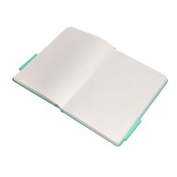Cuaderno con gomilla antartik notes tapa dura a5 hojas puntos rosa y turquesa 100 hojas 80 gr fsc