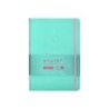 Cuaderno con gomilla antartik notes tapa dura a5 hojas lisas rosa y turquesa 100 hojas 80 gr fsc