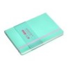 Cuaderno con gomilla antartik notes tapa dura a5 hojas lisas rosa y turquesa 100 hojas 80 gr fsc