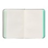 Cuaderno con gomilla antartik notes tapa dura a7 hojas lisas gris y turquesa 80 hojas 80 gr fsc