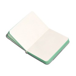 Cuaderno con gomilla antartik notes tapa dura a7 hojas lisas gris y turquesa 80 hojas 80 gr fsc