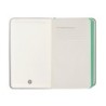 Cuaderno con gomilla antartik notes tapa dura a6 hojas cuadricula gris y turquesa 100 hojas 80 gr fsc