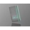 Cuaderno con gomilla antartik notes tapa dura a6 hojas cuadricula gris y turquesa 100 hojas 80 gr fsc