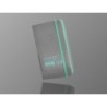 Cuaderno con gomilla antartik notes tapa dura a6 hojas rayas gris y turquesa 100 hojas 80 gr fsc