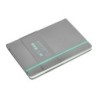 Cuaderno con gomilla antartik notes tapa dura a5 hojas cuadricula gris y turquesa 100 hojas 80 gr fsc