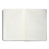Cuaderno con gomilla antartik notes tapa dura a5 hojas cuadricula gris y turquesa 100 hojas 80 gr fsc