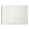 Cuaderno con gomilla antartik notes tapa dura a5 hojas rayas gris y turquesa 100 hojas 80 gr fsc