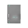 Cuaderno con gomilla antartik notes tapa dura a5 hojas puntos gris y turquesa 100 hojas 80 gr fsc