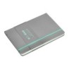 Cuaderno con gomilla antartik notes tapa dura a5 hojas puntos gris y turquesa 100 hojas 80 gr fsc