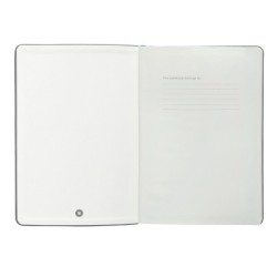 Cuaderno con gomilla antartik notes tapa dura a5 hojas puntos gris y turquesa 100 hojas 80 gr fsc