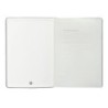 Cuaderno con gomilla antartik notes tapa dura a5 hojas lisas gris y turquesa 100 hojas 80 gr fsc