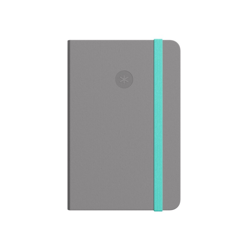Cuaderno con gomilla antartik notes tapa dura a4 hojas puntos gris y turquesa 100 hojas 80 gr fsc Cuaderno con gomilla antartik notes tapa dura a4 hojas puntos gris y turquesa 100 hojas 80 gr fsc