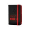 Cuaderno con gomilla antartik notes tapa dura a7 hojas lisas negro y rojo 80 hojas 80 gr fsc