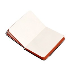 Cuaderno con gomilla antartik notes tapa dura a7 hojas lisas negro y rojo 80 hojas 80 gr fsc