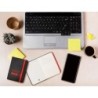 Cuaderno con gomilla antartik notes tapa dura a7 hojas lisas negro y rojo 80 hojas 80 gr fsc