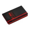 Cuaderno con gomilla antartik notes tapa dura a6 hojas cuadricula negro y rojo 100 hojas 80 gr fsc