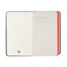 Cuaderno con gomilla antartik notes tapa dura a6 hojas cuadricula negro y rojo 100 hojas 80 gr fsc