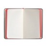 Cuaderno con gomilla antartik notes tapa dura a6 hojas cuadricula negro y rojo 100 hojas 80 gr fsc