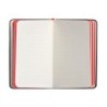 Cuaderno con gomilla antartik notes tapa dura a6 hojas rayas negro y rojo 100 hojas 80 gr fsc