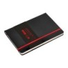 Cuaderno con gomilla antartik notes tapa dura a5 hojas puntos negro y rojo 100 hojas 80 gr fsc