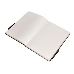 Cuaderno con gomilla antartik notes tapa dura a5 hojas puntos negro y rojo 100 hojas 80 gr fsc