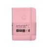 Cuaderno con gomilla antartik notes tapa dura a7 hojas lisas rosa pastel 80 hojas 80 gr fsc