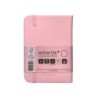 Cuaderno con gomilla antartik notes tapa dura a7 hojas lisas rosa pastel 80 hojas 80 gr fsc