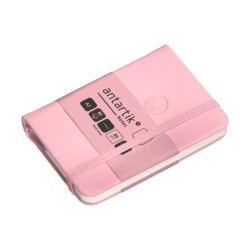 Cuaderno con gomilla antartik notes tapa dura a7 hojas lisas rosa pastel 80 hojas 80 gr fsc