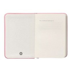 Cuaderno con gomilla antartik notes tapa dura a7 hojas lisas rosa pastel 80 hojas 80 gr fsc