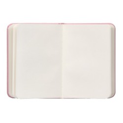 Cuaderno con gomilla antartik notes tapa dura a7 hojas lisas rosa pastel 80 hojas 80 gr fsc