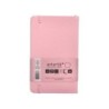 Cuaderno con gomilla antartik notes tapa dura a6 hojas lisas rosa pastel 100 hojas 80 gr fsc