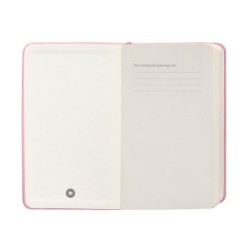 Cuaderno con gomilla antartik notes tapa dura a6 hojas lisas rosa pastel 100 hojas 80 gr fsc