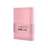 Cuaderno con gomilla antartik notes tapa dura a5 hojas cuadricula rosa pastel 100 hojas 80 gr fsc