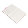 Cuaderno con gomilla antartik notes tapa dura a5 hojas cuadricula rosa pastel 100 hojas 80 gr fsc