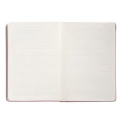 Cuaderno con gomilla antartik notes tapa dura a5 hojas rayas rosa pastel 100 hojas 80 gr fsc