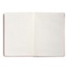 Cuaderno con gomilla antartik notes tapa dura a5 hojas rayas rosa pastel 100 hojas 80 gr fsc