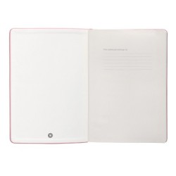 Cuaderno con gomilla antartik notes tapa dura a5 hojas puntos rosa pastel 100 hojas 80 gr fsc