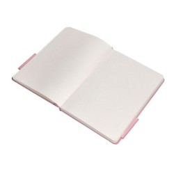 Cuaderno con gomilla antartik notes tapa dura a5 hojas puntos rosa pastel 100 hojas 80 gr fsc